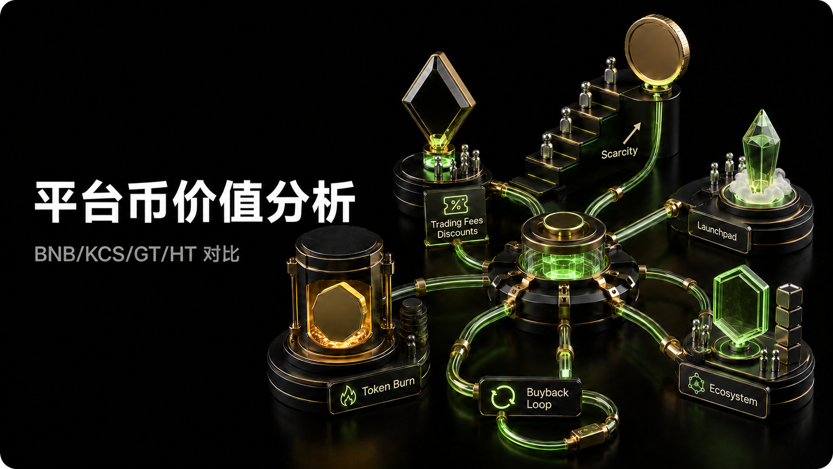 平台幣價值分析:BNB/KCS/GT/HT 對比